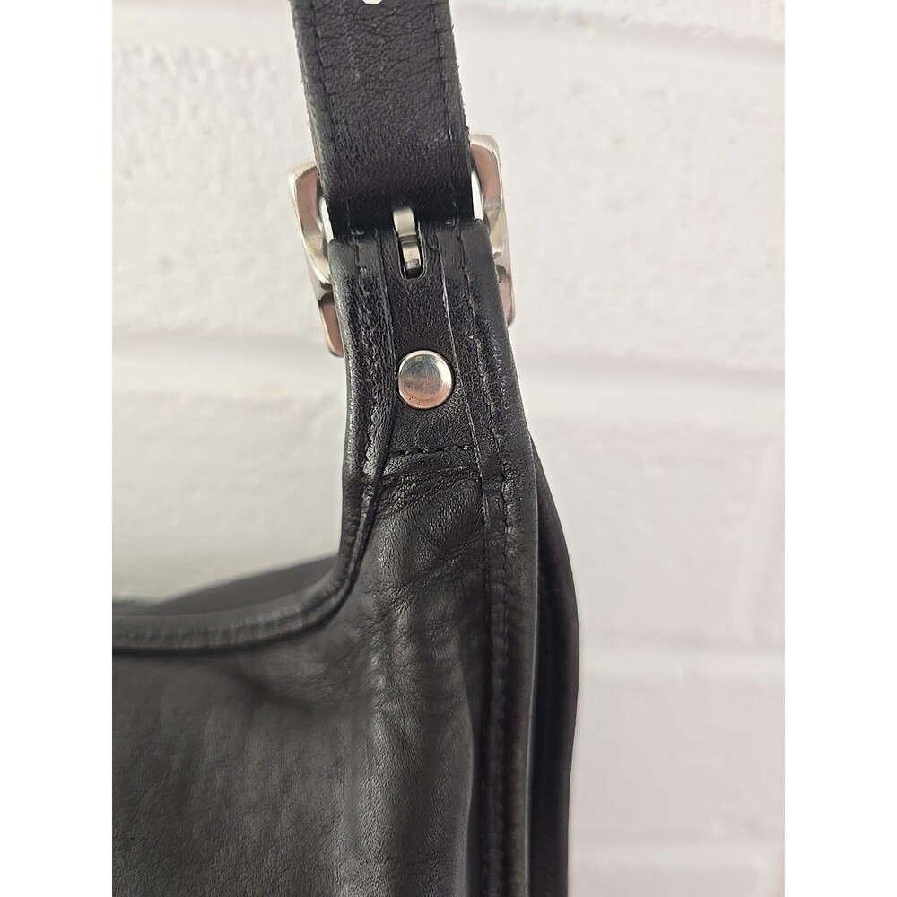 COACH 9134 Vintage 90's Crossbody Leather Bag Women's Black Unisex - Picture 9 of 16